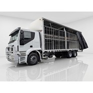 2019 IVECO STRALIS 14 PALLET AUTOMATIC CURTAINSIDER WITH MEZZANINE