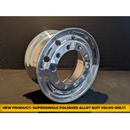 10/335 11.75x22.5 Polished Supersingle suit Volvo Only (Recessed Hole)